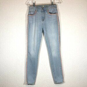 7 for All Mankind Jeans with Fringe Trim Tuxedo Edge